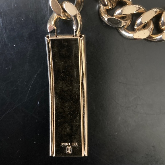 Speidel ID Bracelet Brushed Gold Tone - Picture 11 of 13